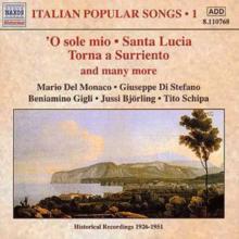 Italian Popular Songs Vol. 1: O Sole Mio/santa Lucia